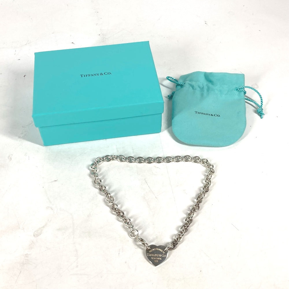 TIFFANY&Co. リターン トゥ ハート ロゴ アクセサリー ネックレス チェーン チョーカー SV925 レディース シルバー