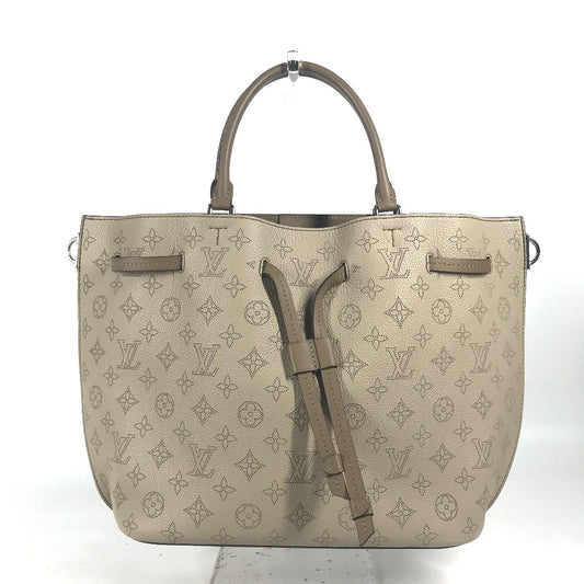 LOUIS VUITTON M54403 モノグラムマヒナ ジロラッタ 2WAY ハンドバッグ 肩掛け トートバッグ カバン ショルダーバッグ モノグラムマヒナレザー レディース ガレ ベージュ