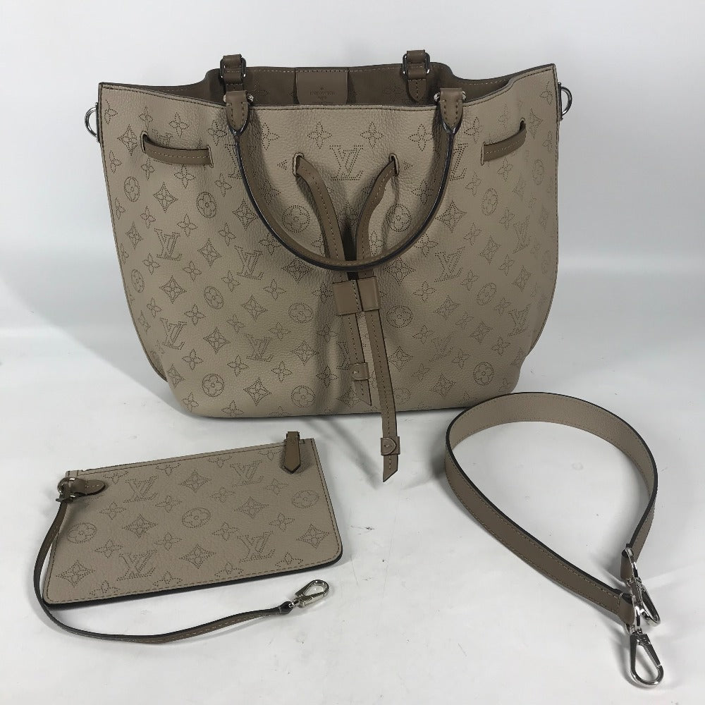 LOUIS VUITTON M54403 モノグラムマヒナ ジロラッタ 2WAY ハンドバッグ 肩掛け トートバッグ カバン ショルダーバッグ モノグラムマヒナレザー レディース ガレ ベージュ