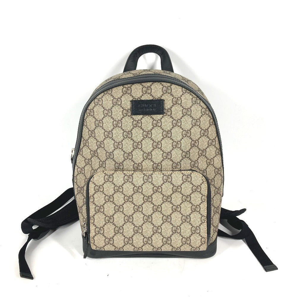 GUCCI 429020 GG Supreme Backpack, Logo, GG Supreme Canvas, Unisex, Beige