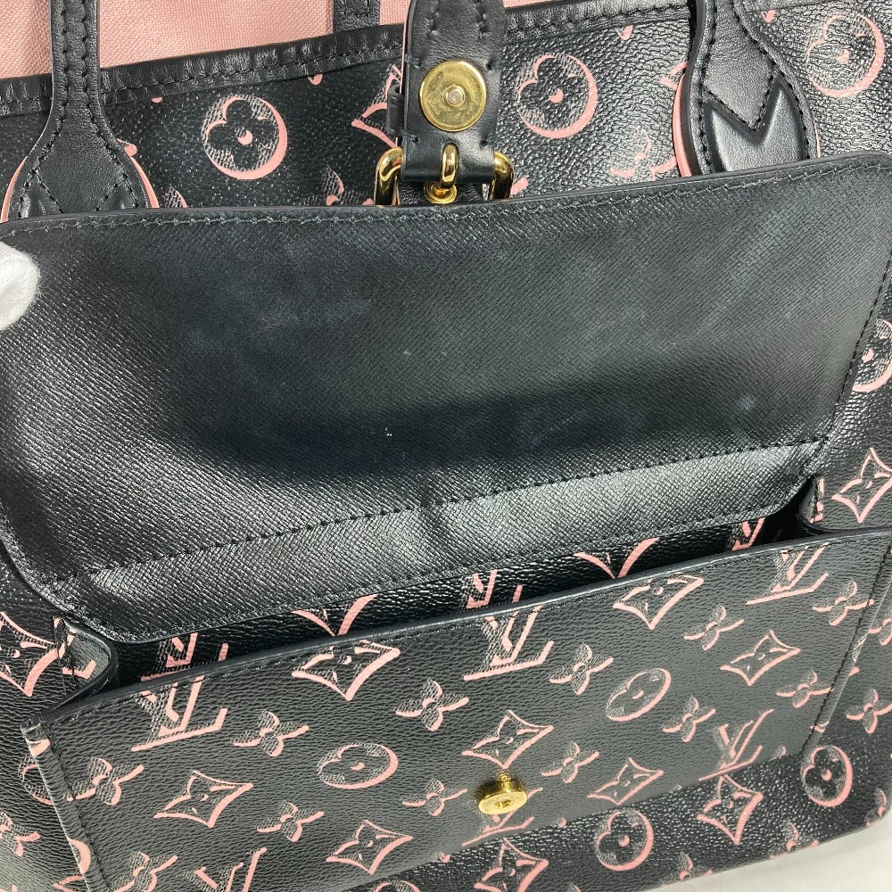 LOUIS VUITTON M46137  モノグラム ネヴァーフルMM カバン トートバッグ 肩掛け ショルダーバッグ レザー/コーティングキャンバス レディース ブラック