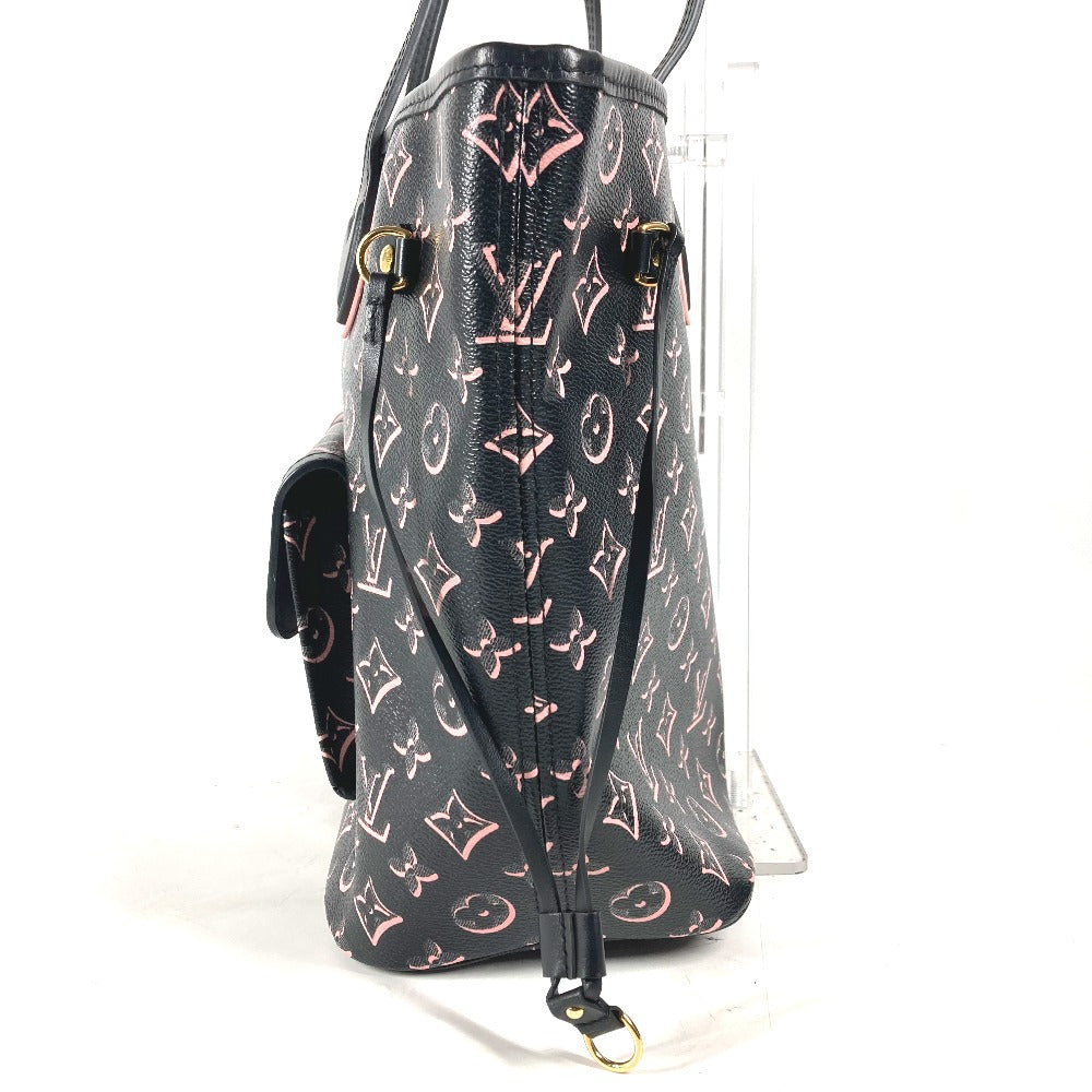LOUIS VUITTON M46137  モノグラム ネヴァーフルMM カバン トートバッグ 肩掛け ショルダーバッグ レザー/コーティングキャンバス レディース ブラック - brandshop-reference