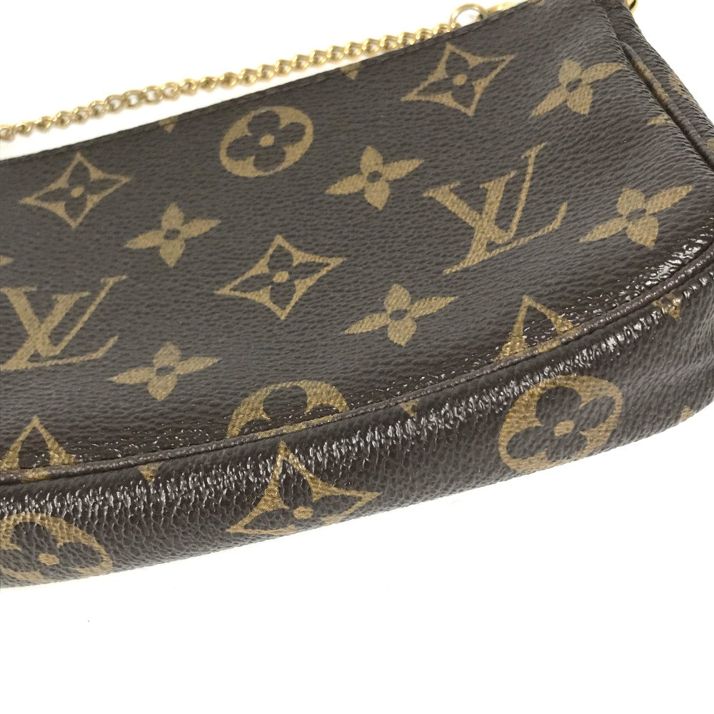 LOUIS VUITTON M60153 モノグラム ミニ・ポシェット アクセソワール T&B チェーンバッグ カバン ハンドバッグ モノグラムキャンバス レディース ブラウン