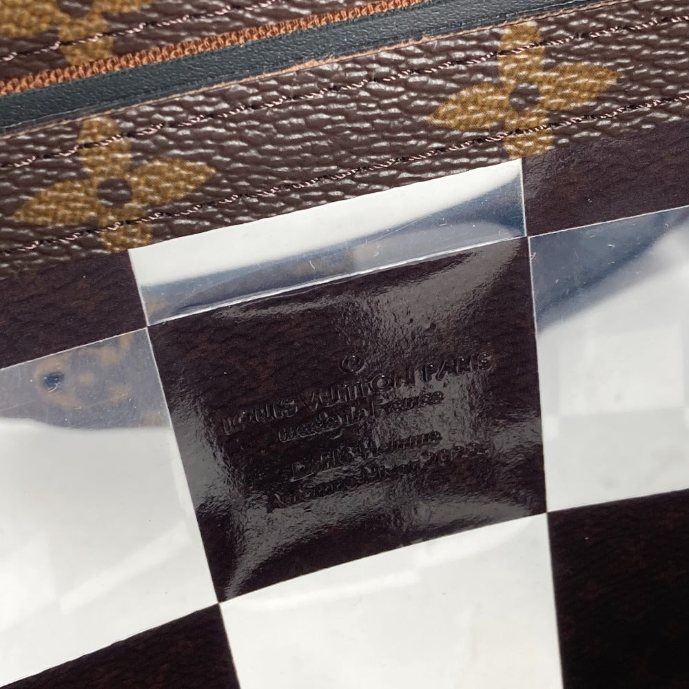 LOUIS VUITTON M20871 モノグラム・チェス スリム・ソフトトランク カバン ポシェット クラッチバッグ 2WAYバッグ ショルダーバッグ キャンバス ユニセックス ブラウン