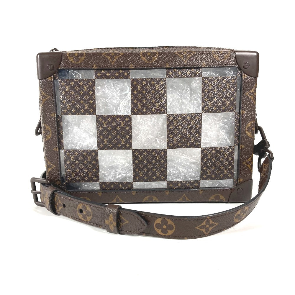 LOUIS VUITTON M20871 モノグラム・チェス スリム・ソフトトランク カバン ポシェット クラッチバッグ 2WAYバッグ ショルダーバッグ キャンバス ユニセックス ブラウン