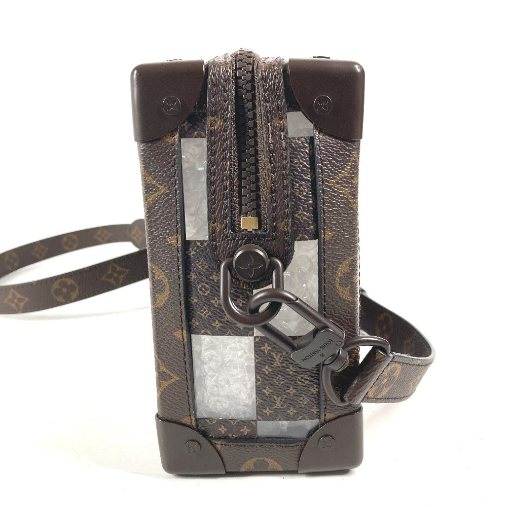 LOUIS VUITTON M20871 モノグラム・チェス スリム・ソフトトランク カバン ポシェット クラッチバッグ 2WAYバッグ ショルダーバッグ キャンバス ユニセックス ブラウン