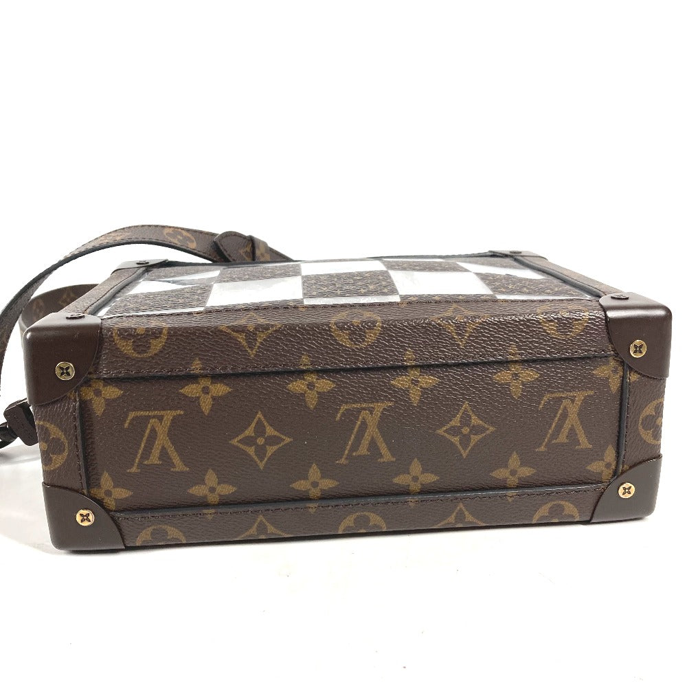 LOUIS VUITTON M20871 モノグラム・チェス スリム・ソフトトランク カバン ポシェット クラッチバッグ 2WAYバッグ ショルダーバッグ キャンバス ユニセックス ブラウン