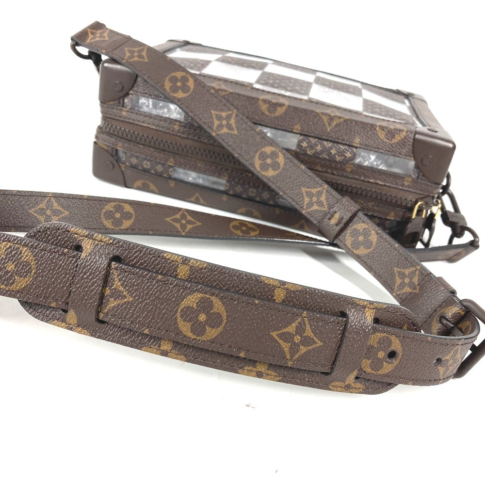 LOUIS VUITTON M20871 モノグラム・チェス スリム・ソフトトランク カバン ポシェット クラッチバッグ 2WAYバッグ ショルダーバッグ キャンバス ユニセックス ブラウン