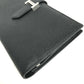HERMES Hロゴ ベアンスフレ 2つ折り ロングウォレット 長財布 エプソン ユニセックス ブラック - brandshop-reference