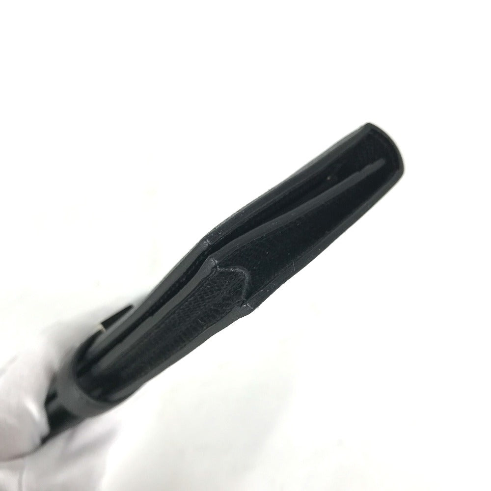 HERMES Hロゴ ベアンスフレ 2つ折り ロングウォレット 長財布 エプソン ユニセックス ブラック - brandshop-reference