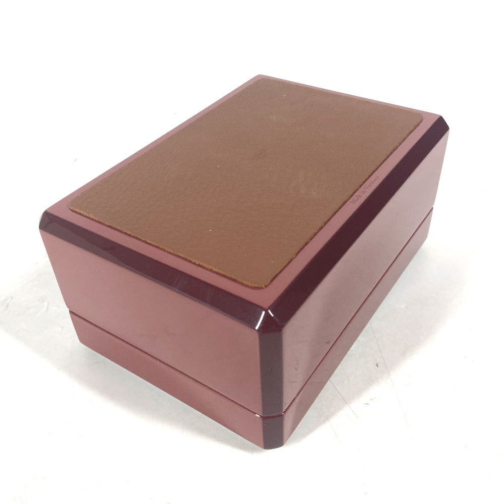 HERMES ロゴ ウッド リングボックス ジュエリーボックス 《ファセット/Hデダル》 アクセサリーケース ポーチ 小物入れ ウッド ユニセックス アカジュー レッド - brandshop-reference