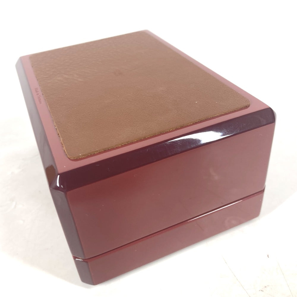 HERMES ロゴ ウッド リングボックス ジュエリーボックス 《ファセット/Hデダル》 アクセサリーケース ポーチ 小物入れ ウッド ユニセックス アカジュー レッド - brandshop-reference