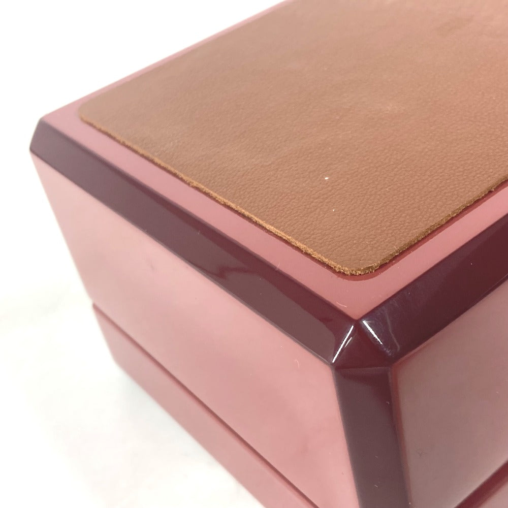 HERMES ロゴ ウッド リングボックス ジュエリーボックス 《ファセット/Hデダル》 アクセサリーケース ポーチ 小物入れ ウッド ユニセックス アカジュー レッド - brandshop-reference