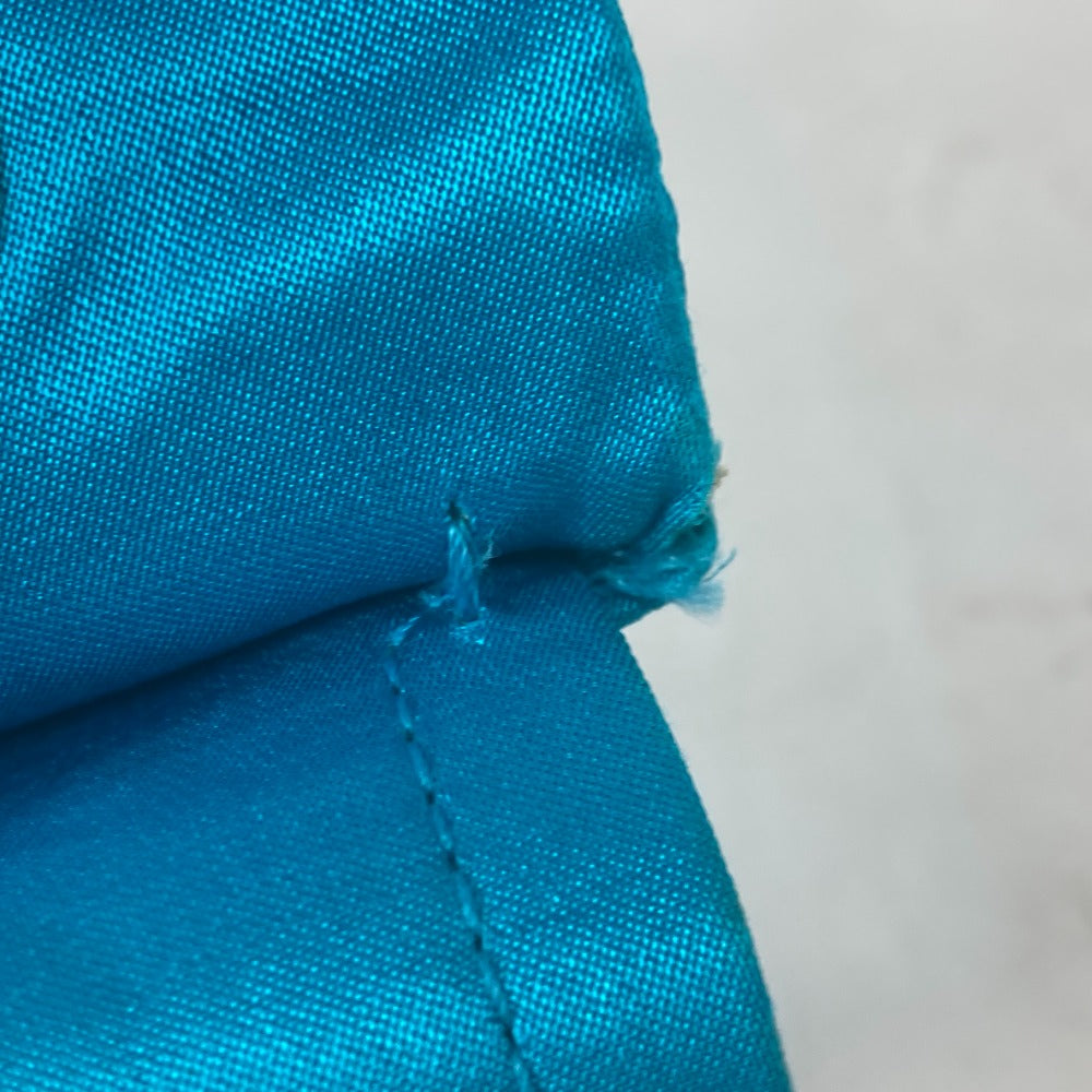 CHANEL 斜め掛け チェーンバッグ Wチェーン 2.55金具 マトラッセ ミラー付き 鏡 ショルダーバッグ ナイロン レディース ブルー - brandshop-reference