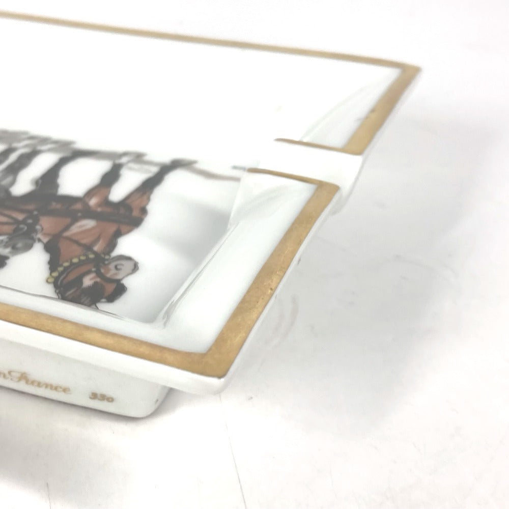 HERMES 馬柄 アッシュトレイ 小物入れ ジュエリーケース 灰皿 陶器 レディース マルチカラー - brandshop-reference