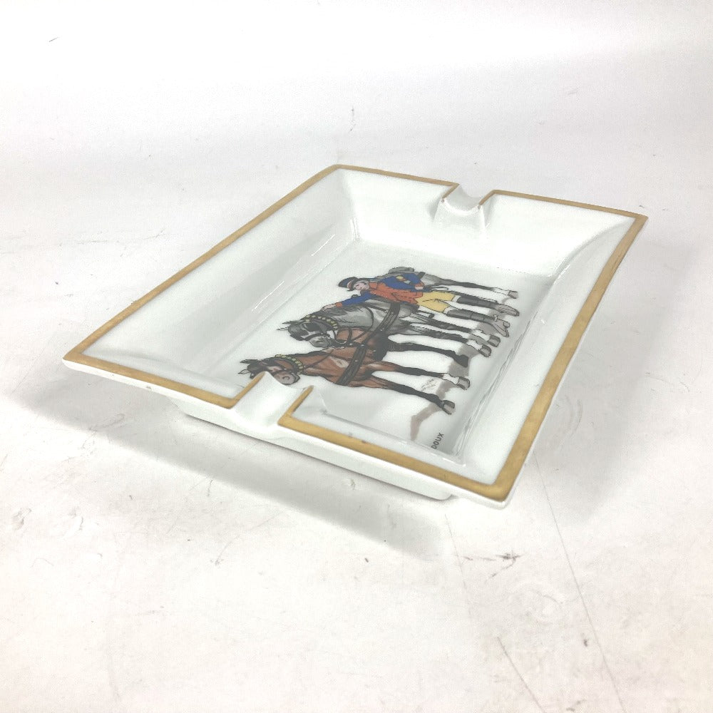 HERMES 馬柄 アッシュトレイ 小物入れ ジュエリーケース 灰皿 陶器 レディース マルチカラー - brandshop-reference