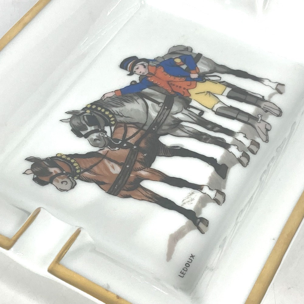 HERMES 馬柄 アッシュトレイ 小物入れ ジュエリーケース 灰皿 陶器 レディース マルチカラー - brandshop-reference