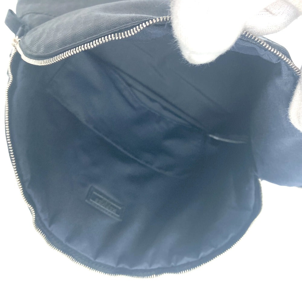 HERMES SONY OPEN FUJITV 2007 Hロゴ ゴルフポーチ ボリードポーチ GM マルチポーチ ポーチ コットン ユニセックス ブラック - brandshop-reference