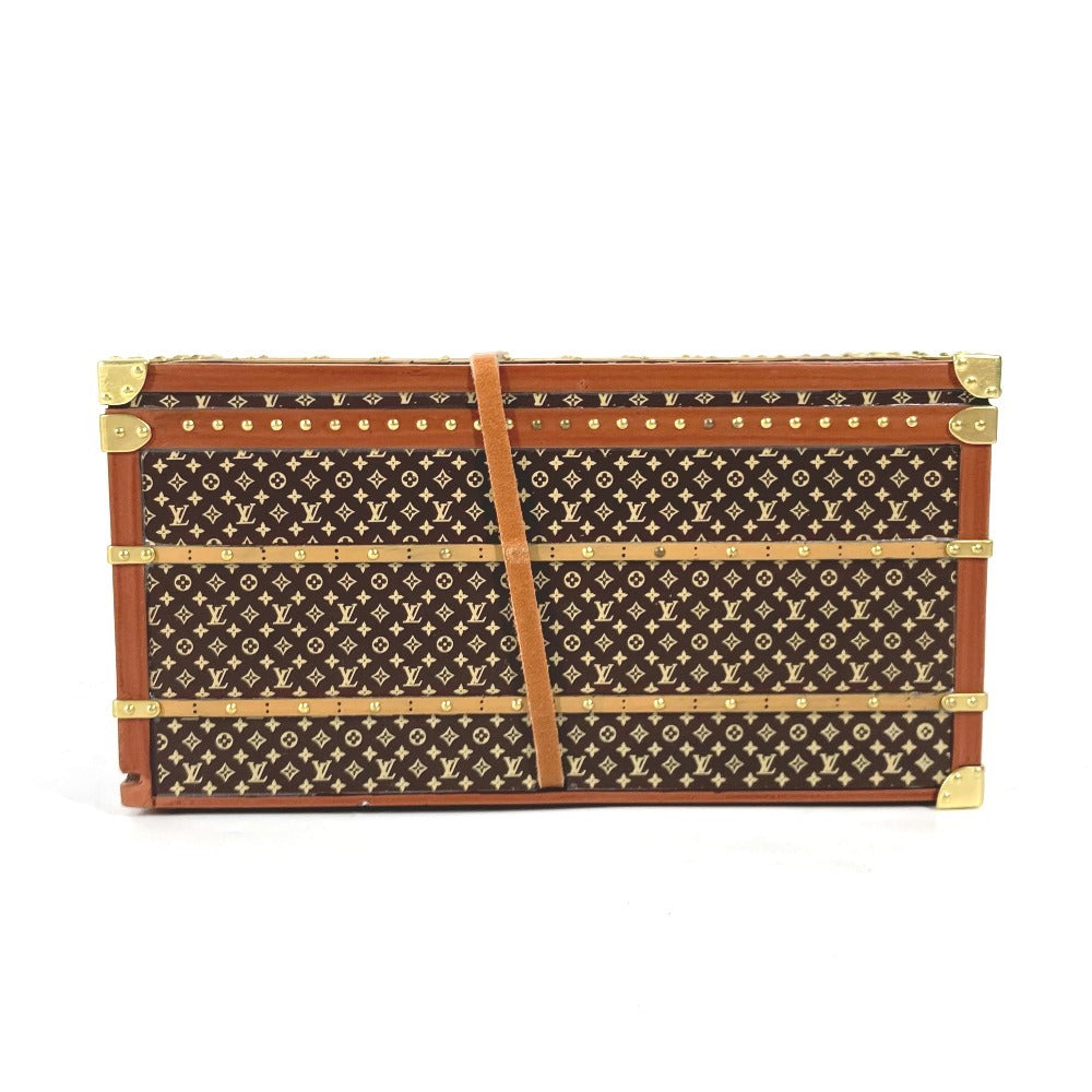 LOUIS VUITTON  M99408  モノグラム ノベルティ ミス フランス トランク オブジェ ペーパーウェイト 文鎮 オブジェ レザー ユニセックス ブラウン - brandshop-reference