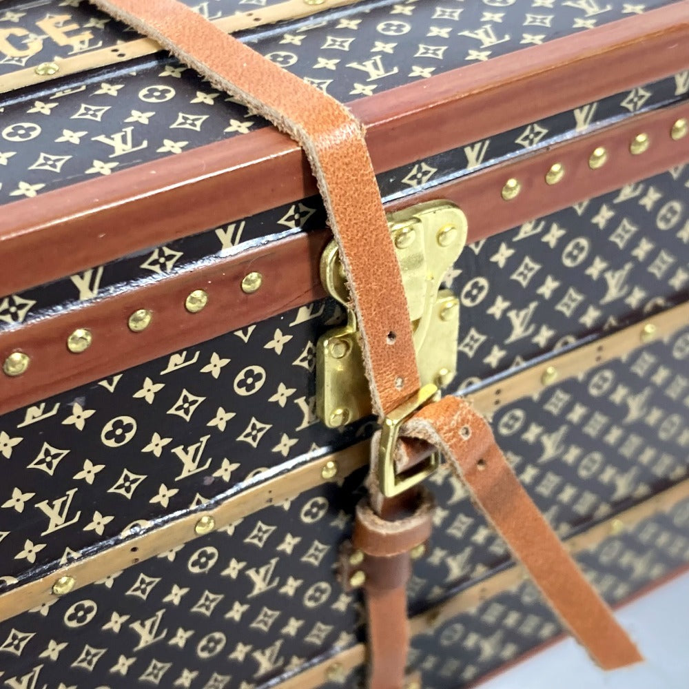 LOUIS VUITTON  M99408  モノグラム ノベルティ ミス フランス トランク オブジェ ペーパーウェイト 文鎮 オブジェ レザー ユニセックス ブラウン - brandshop-reference