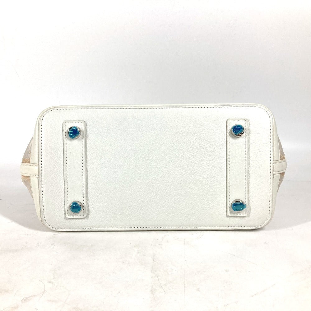 LOUIS VUITTON M40699 トランスペアレンス モノグラム ロックイット  トートバッグ カバン 刺繍 クリア メッシュ ハンドバッグ ナイロン/レザー レディース ブロン ホワイト - brandshop-reference