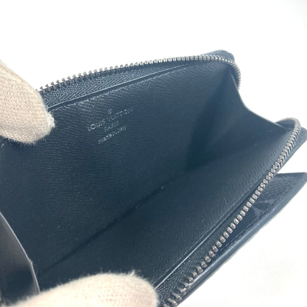 LOUIS VUITTON M81568 Monogram Eclipse Hybrid Wallet, Compact Bifold Wallet, Monogram Eclipse Canvas, Unisex, Black