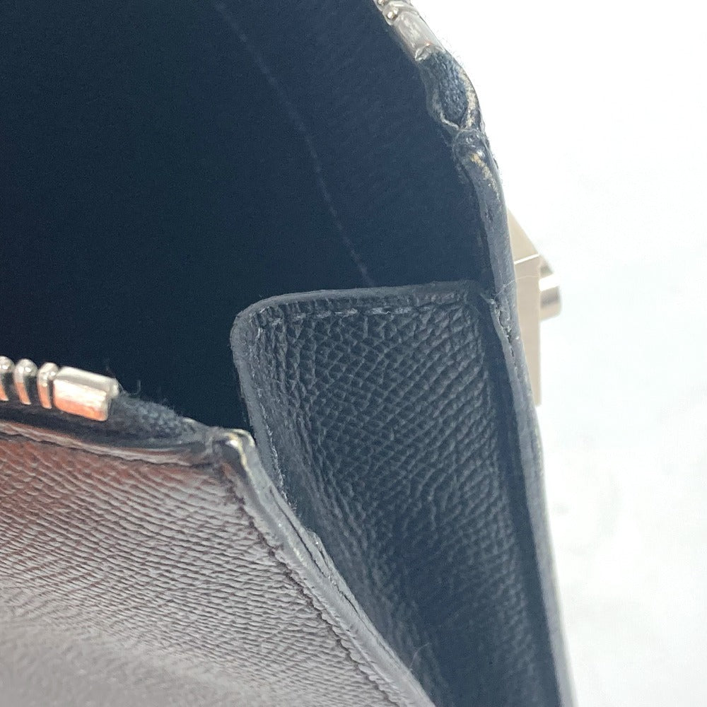 HERMES ロゴ シティホール セカンドバッグ PM セカンドバッグ カバン ポーチ  クラッチバッグ エプソン ユニセックス ブラック - brandshop-reference