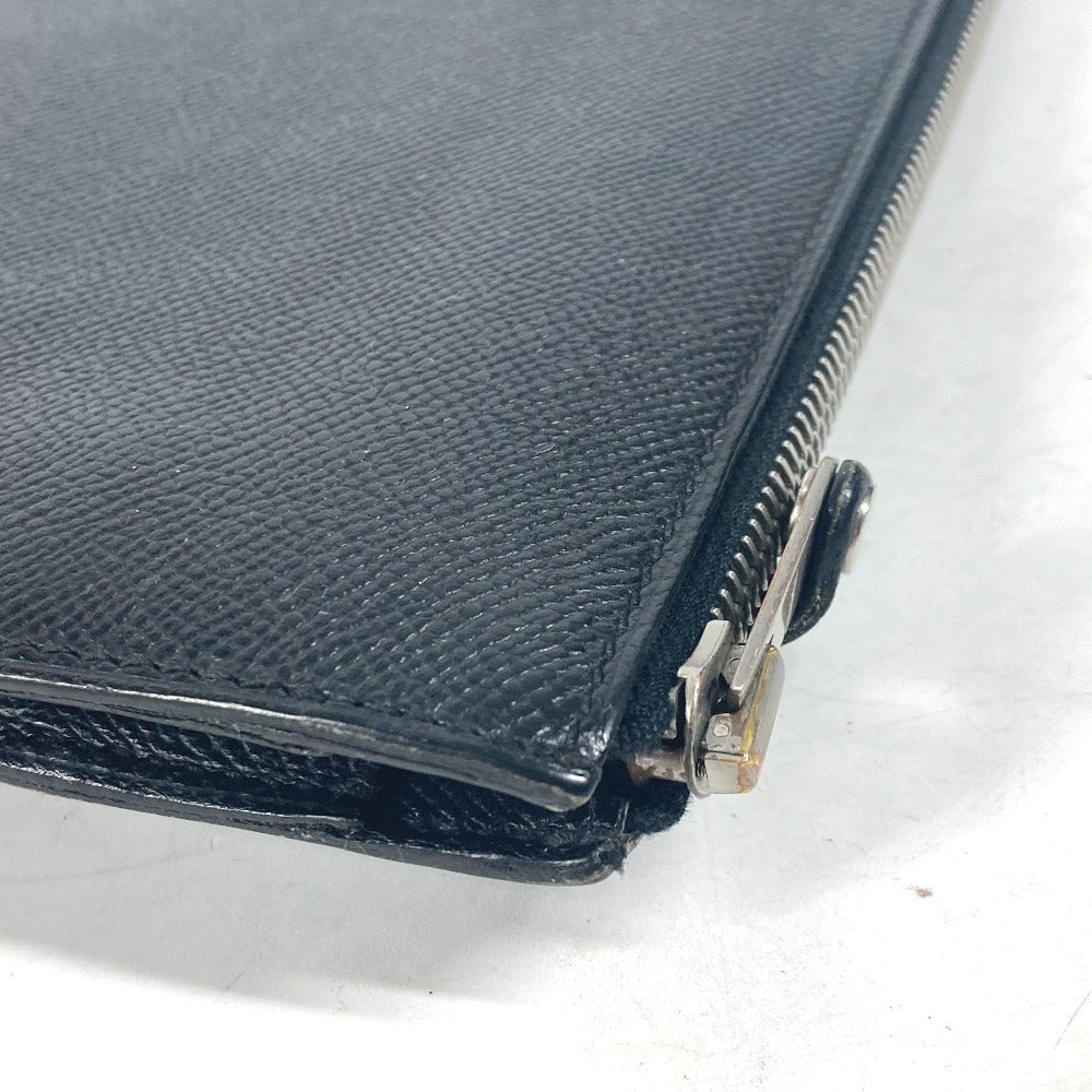 HERMES ロゴ シティホール セカンドバッグ PM セカンドバッグ カバン ポーチ  クラッチバッグ エプソン ユニセックス ブラック - brandshop-reference