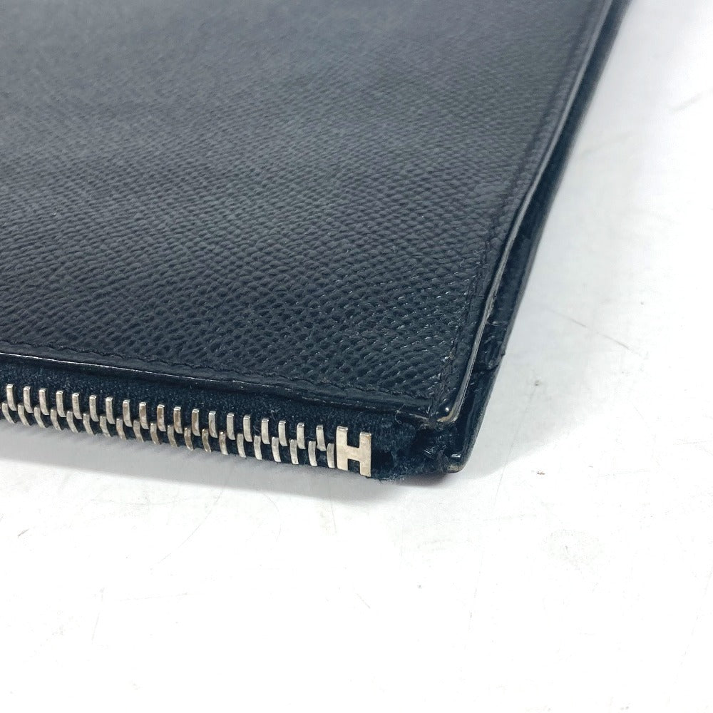 HERMES ロゴ シティホール セカンドバッグ PM セカンドバッグ カバン ポーチ  クラッチバッグ エプソン ユニセックス ブラック - brandshop-reference