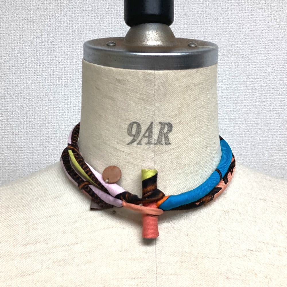 HERMES チョーカー Petit h プティアッシュ アクセサリー ネックレス シルク レディース マルチカラー - brandshop-reference