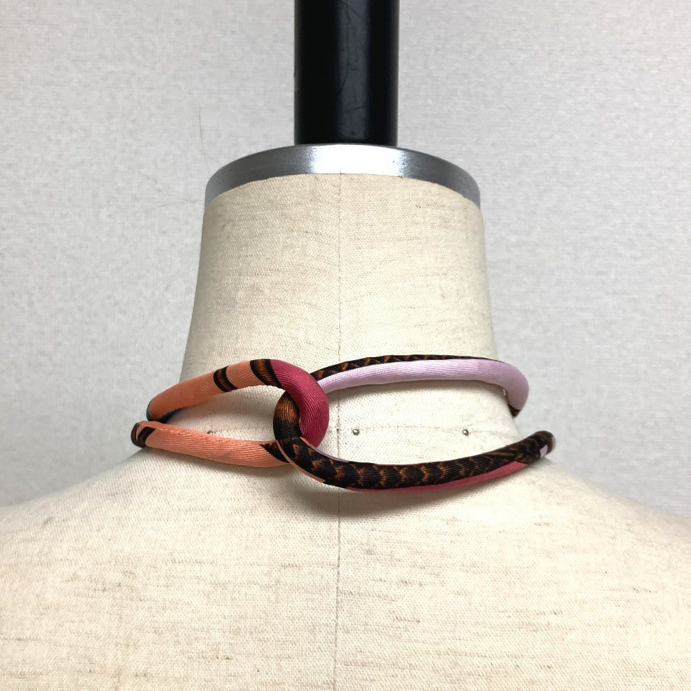HERMES チョーカー Petit h プティアッシュ アクセサリー ネックレス シルク レディース マルチカラー - brandshop-reference