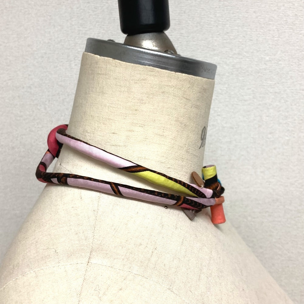 HERMES チョーカー Petit h プティアッシュ アクセサリー ネックレス シルク レディース マルチカラー - brandshop-reference