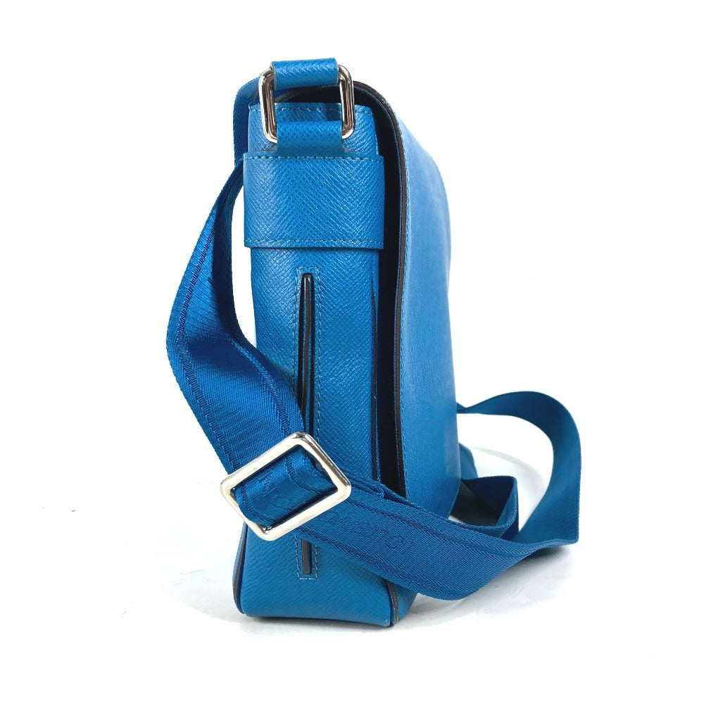 LOUIS VUITTON M32823 タイガ ロマンPM フラップ 斜め掛け メッセンジャーバッグ カバン ショルダーバッグ タイガレザー ユニセックス ブルー