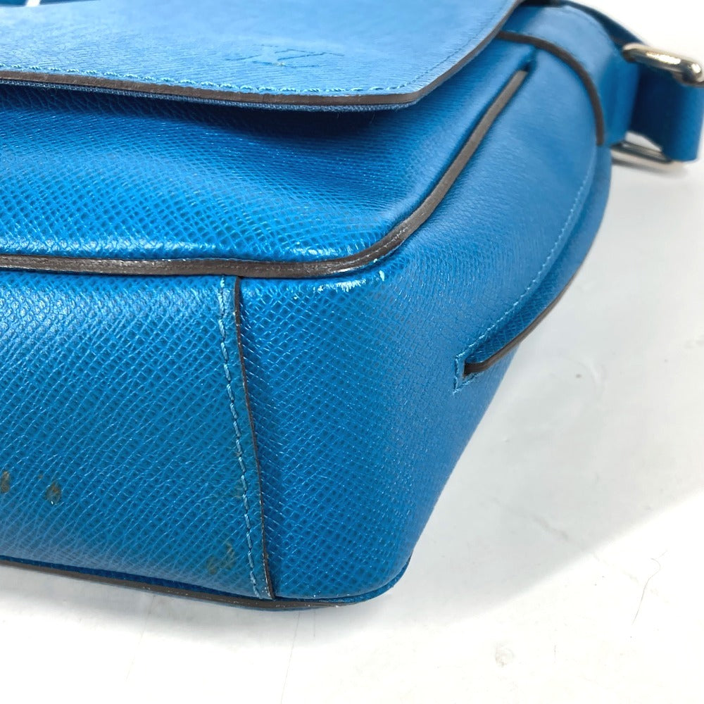 LOUIS VUITTON M32823 タイガ ロマンPM フラップ 斜め掛け メッセンジャーバッグ カバン ショルダーバッグ タイガレザー ユニセックス ブルー - brandshop-reference