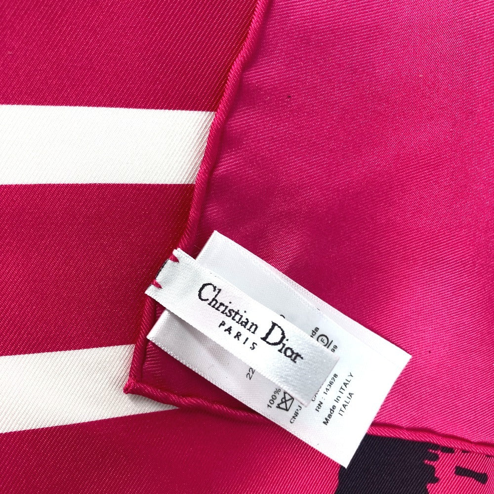 Dior 22ANP090I610 蝶 バタフライ スカーフ シルク レディース ピンク - brandshop-reference