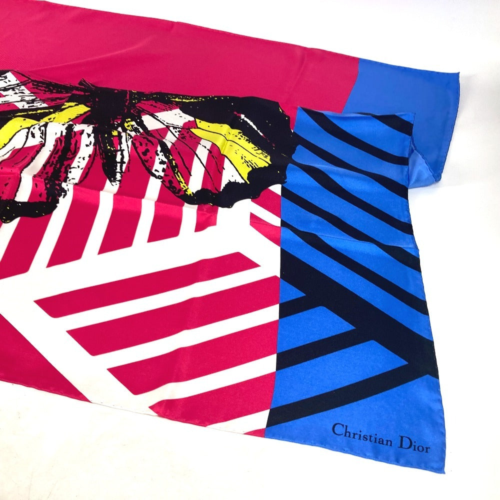 Dior 22ANP090I610 蝶 バタフライ スカーフ シルク レディース ピンク - brandshop-reference