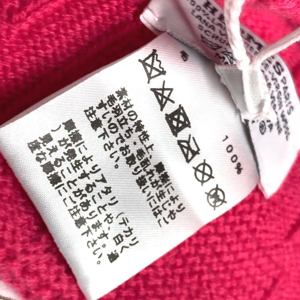 HERMES セリエ Hロゴ フレガンス ビーニー 帽子 ニット帽 ニットキャップ ニット帽 ウール レディース ピンク - brandshop-reference