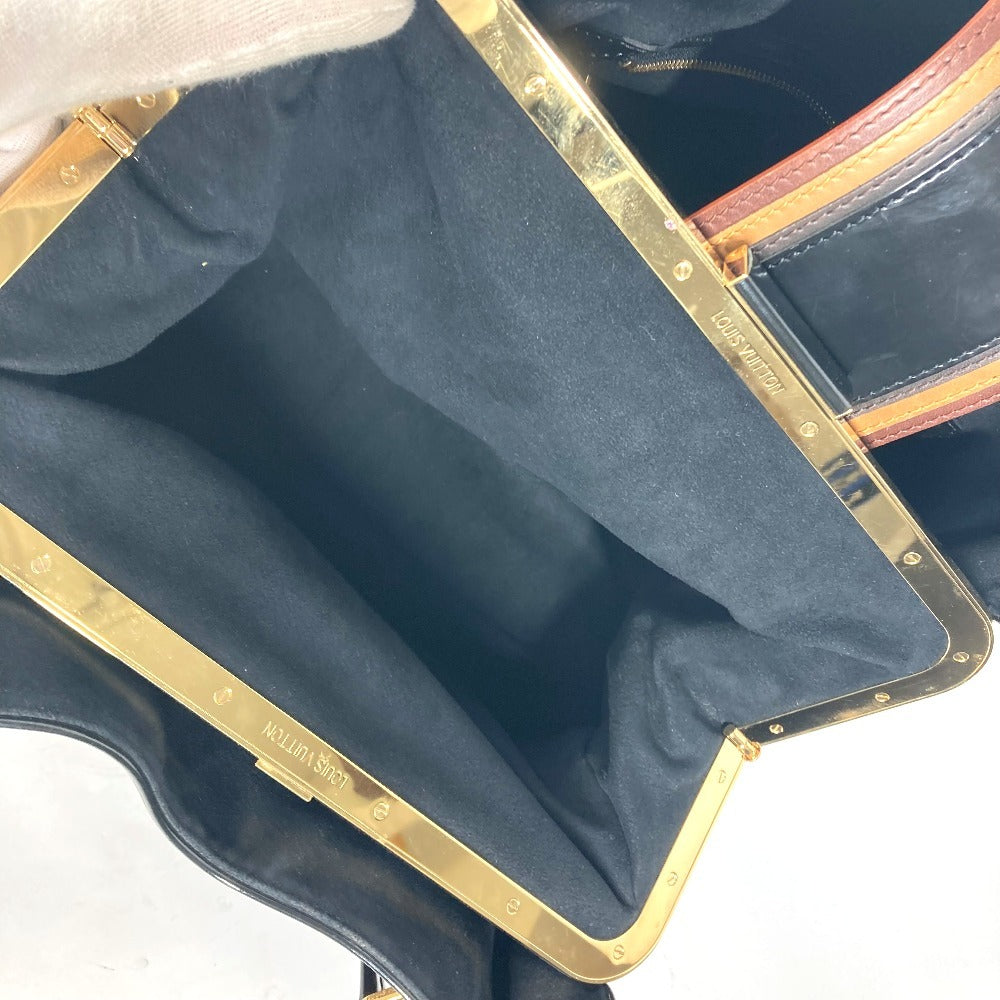 LOUIS VUITTON M95579 モノグラム ミラージュ グリート がま口 カバン ボストンバッグ 肩掛け ショルダーバッグ モノグラムキャンバス レディース ブラウン