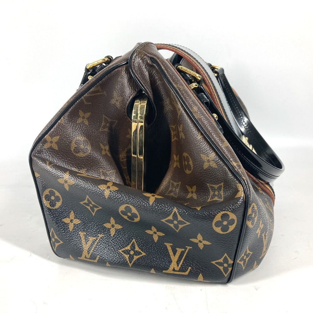 LOUIS VUITTON M95579 モノグラム ミラージュ グリート がま口 カバン ボストンバッグ 肩掛け ショルダーバッグ モノグラムキャンバス レディース ブラウン