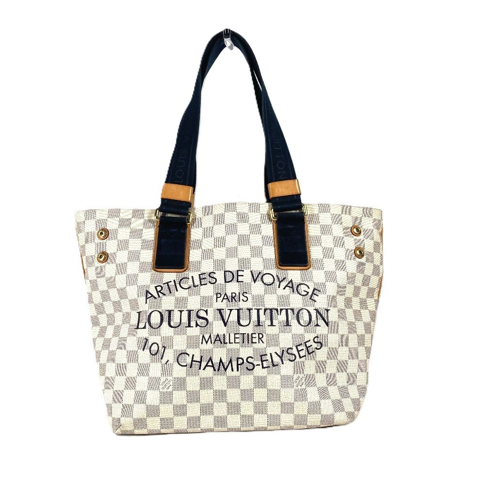 LOUIS VUITTON N41179 ダミエアズール プランソレイユカバPM カバン 肩掛け トートバッグ ショルダーバッグ ダミエアズールキャンバス ユニセックス ホワイト - brandshop-reference