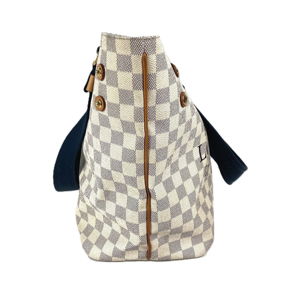 LOUIS VUITTON N41179 ダミエアズール プランソレイユカバPM カバン 肩掛け トートバッグ ショルダーバッグ ダミエアズールキャンバス ユニセックス ホワイト - brandshop-reference