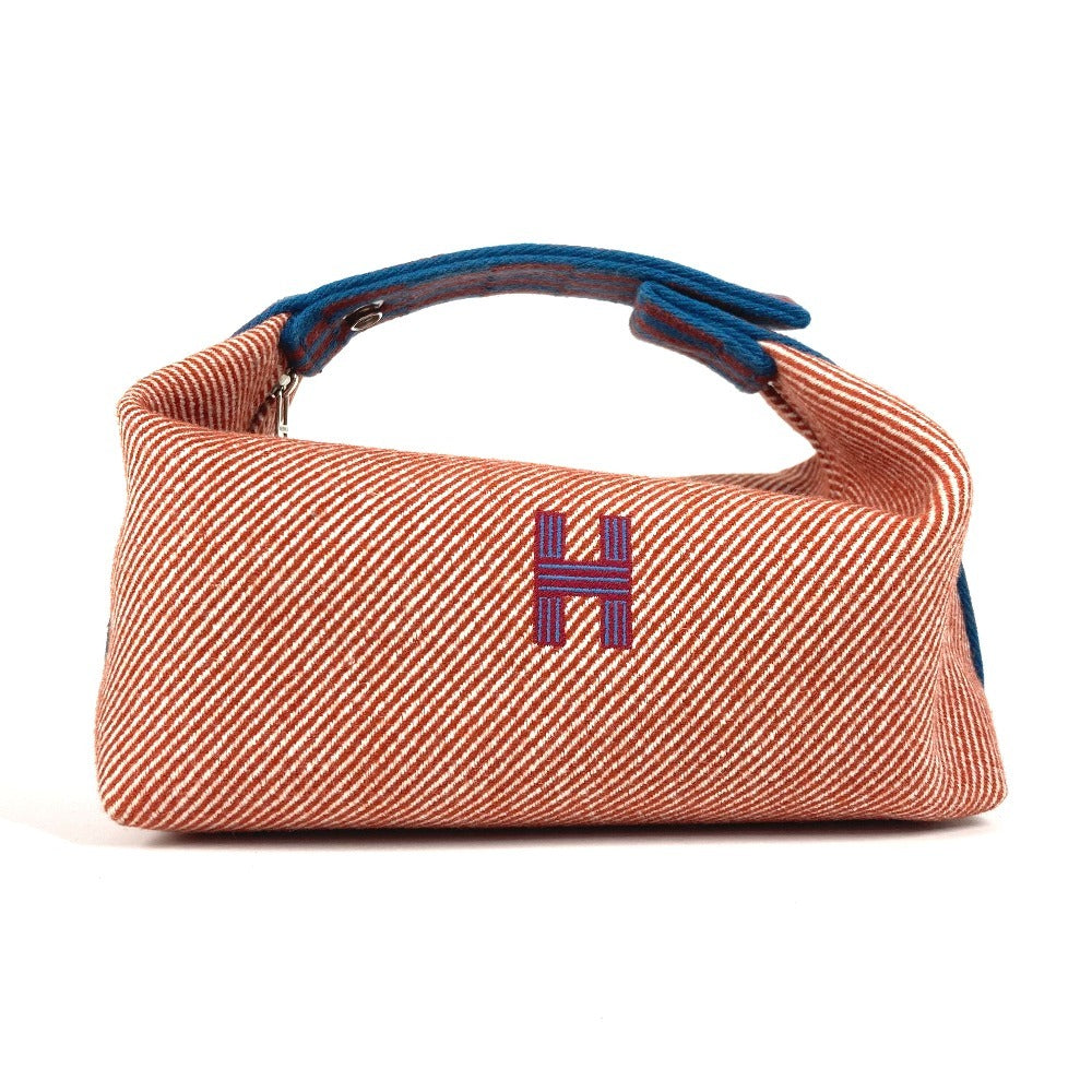 HERMES ロゴ ブリッドアブラック PM Hナッテ カバン バニティバッグ ポーチ ハンドバッグ トワルアッシュ レディース トメット レッド系 - brandshop-reference