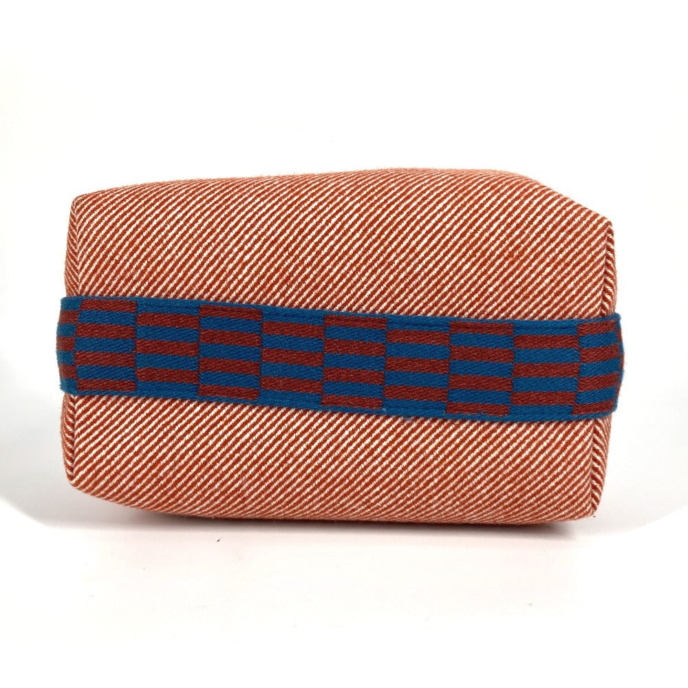 HERMES ロゴ ブリッドアブラック PM Hナッテ カバン バニティバッグ ポーチ ハンドバッグ トワルアッシュ レディース トメット レッド系 - brandshop-reference