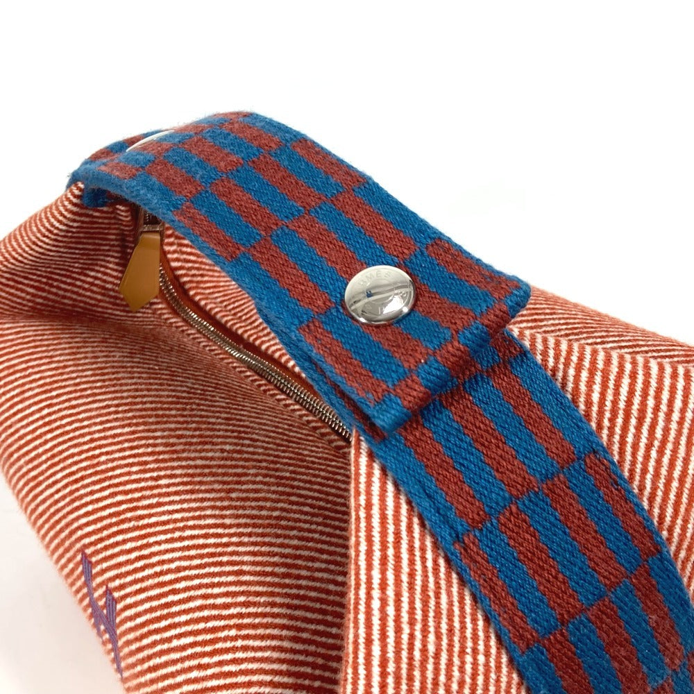 HERMES ロゴ ブリッドアブラック PM Hナッテ カバン バニティバッグ ポーチ ハンドバッグ トワルアッシュ レディース トメット レッド系 - brandshop-reference