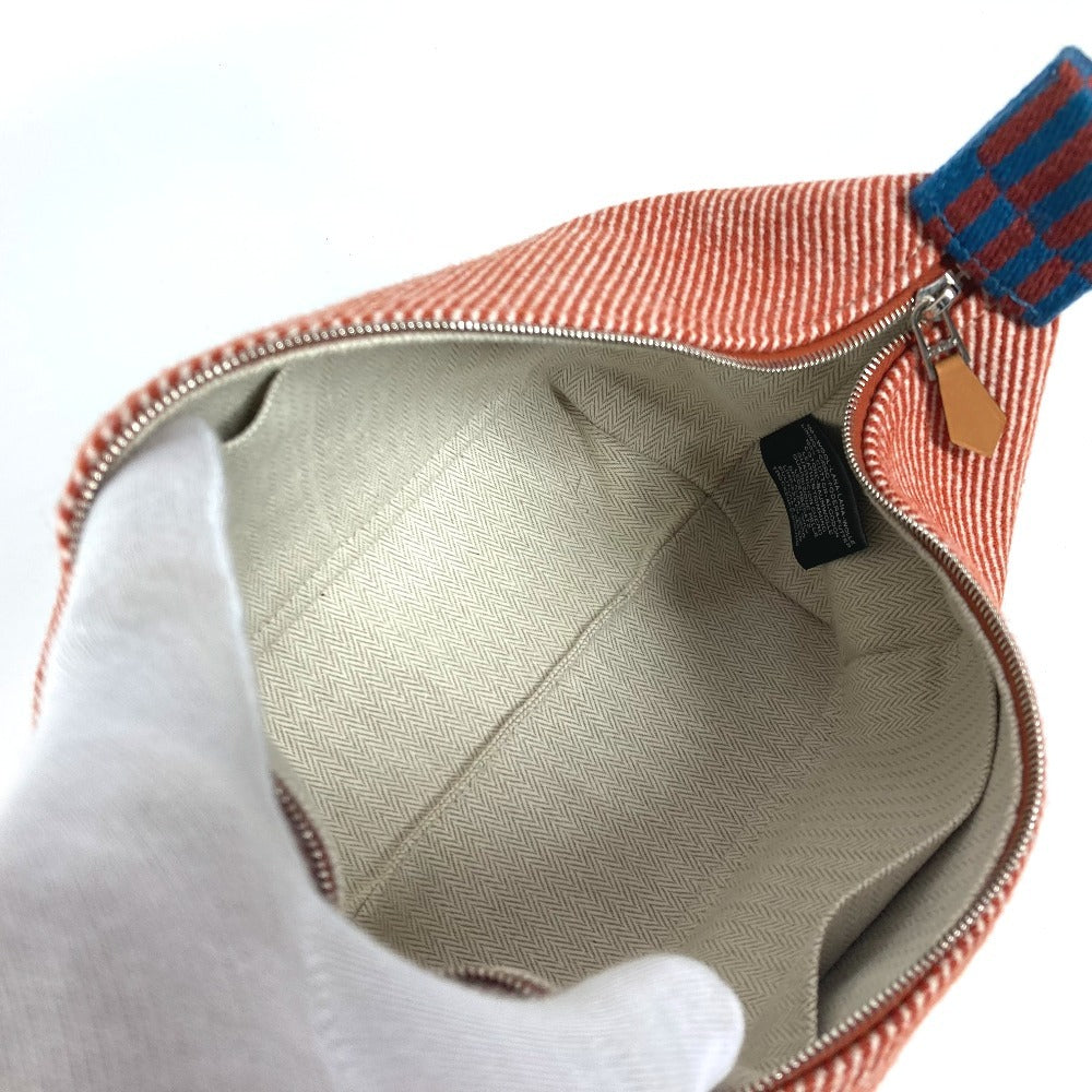 HERMES ロゴ ブリッドアブラック PM Hナッテ カバン バニティバッグ ポーチ ハンドバッグ トワルアッシュ レディース トメット レッド系 - brandshop-reference