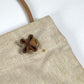 HERMES Sac Aline GM bag shawl Shoulder Bag cotton White/natural Used