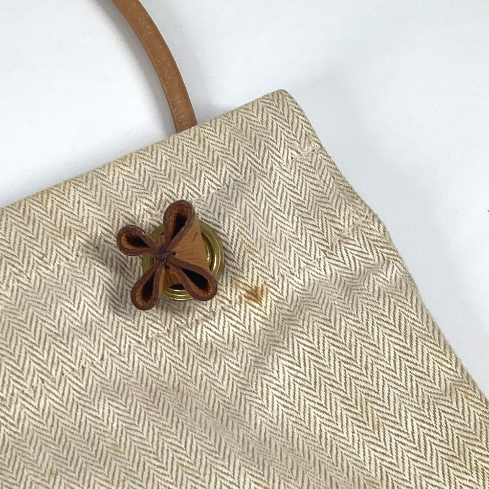 HERMES Sac Aline GM bag shawl Shoulder Bag cotton White/natural Used