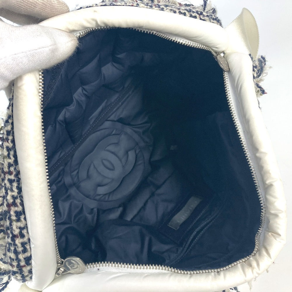 CHANEL coconeige フリンジ ココネージュ CC ココ ロゴ カバン 斜め掛け ショルダーバッグ ナイロン レディース ホワイト - brandshop-reference