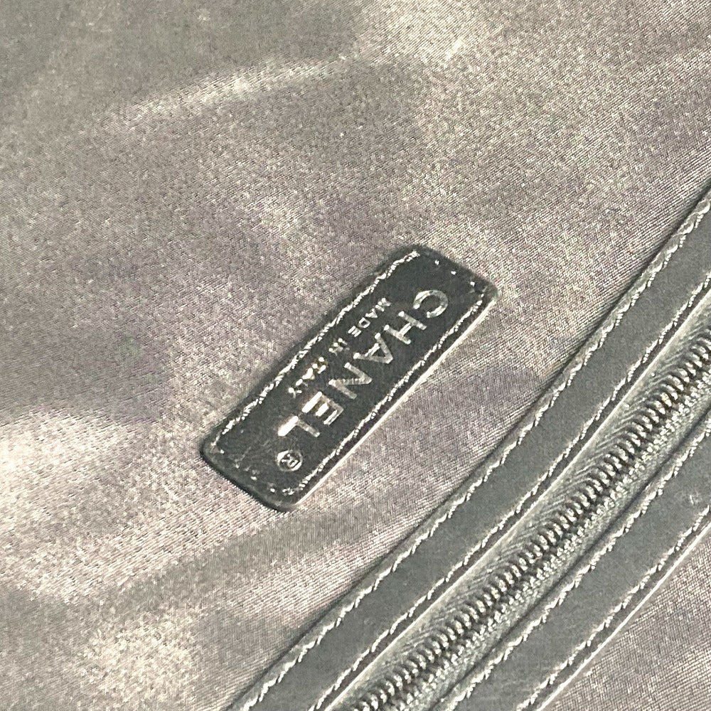 CHANEL CC ココマーク ロゴ 縦型トート トートバッグ カバン 肩掛け ショルダーバッグ ニット/レザー レディース ブラック - brandshop-reference