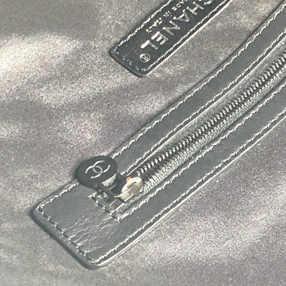 CHANEL CC ココマーク ロゴ 縦型トート トートバッグ カバン 肩掛け ショルダーバッグ ニット/レザー レディース ブラック - brandshop-reference